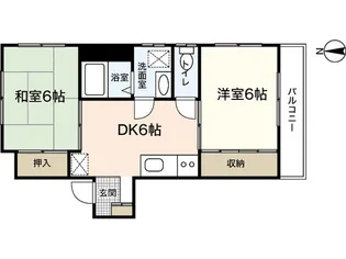 芳谷ビル【2階】の間取り