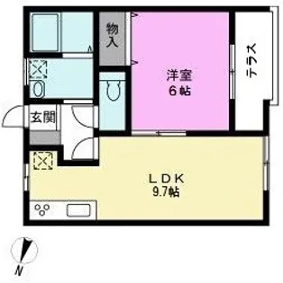 グラフィス【1階】の間取り