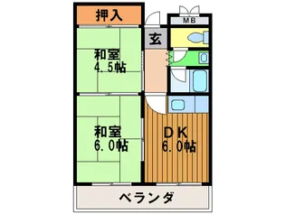 オレンジマンション【3階】の間取り