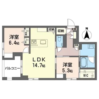 フェリシア【2階】の間取り