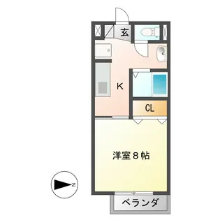 SurplusIセルシェ【2階】の間取り