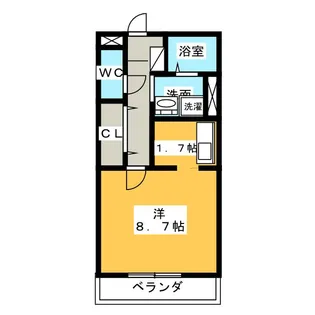 レジェンド横田【4階】の間取り