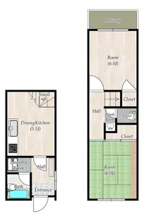 シャルダン新森【3階】の間取り