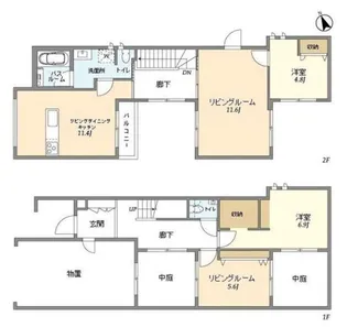 N Cortile【1階】の間取り