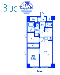 メルヴェーユ【1階】の間取り