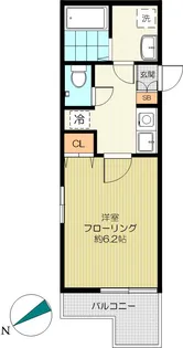 クレストワセダ【3階】の間取り