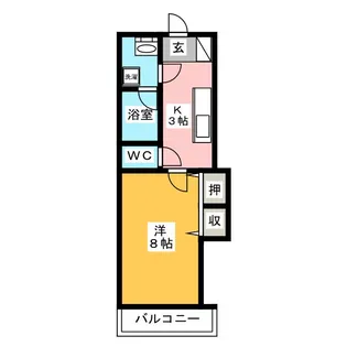 フレンドリーハイツ紺屋【1階】の間取り
