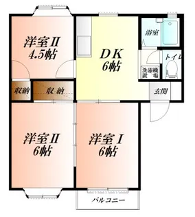 オリオンハイツ【2階】の間取り