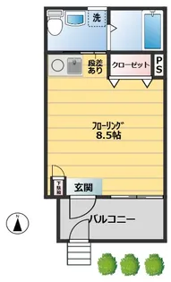 Casa見晴坂【1階】の間取り