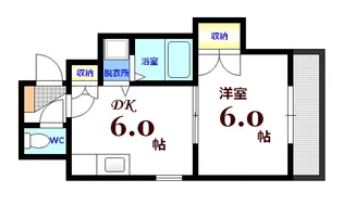 ランドマーク横川【5階】の間取り