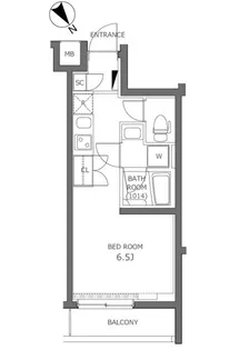 N プレミアムキューブ不動前【1階】の間取り