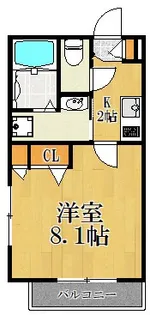 エスポワール川崎【3階】の間取り