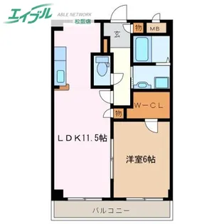 リジョイス【3階】の間取り