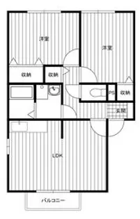 グランモアA棟【2階】の間取り