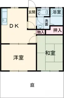 アフィネ桜木【1階】の間取り