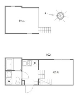 ハーモニーテラス青井XIII【1階】の間取り