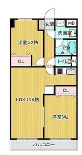 メジャーモ広町II【6階】の間取り