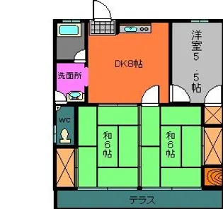 佐藤コーポラス 1棟【2階】の間取り