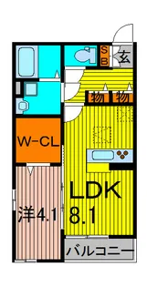 メゾン ド ソレイユ E【1階】の間取り