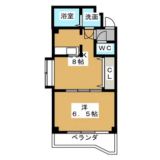 メゾンエトワール【2階】の間取り