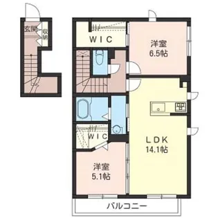 フォリアII【2階】の間取り