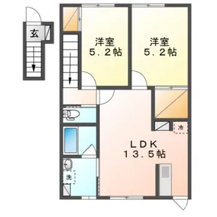 ファーレエストI・II【2階】の間取り