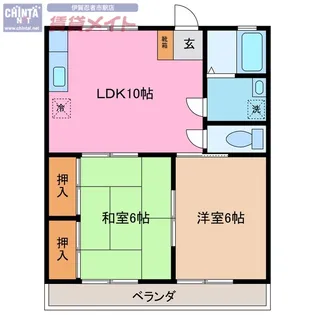 FORTY NIGHN KITA【2階】の間取り