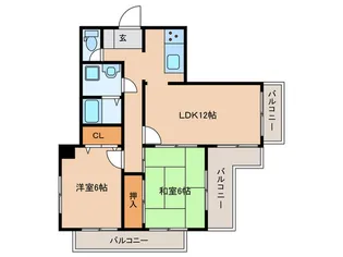 ル・ブラン本山【4階】の間取り