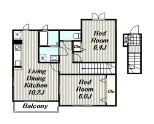 サンリット エアリー【2階】の間取り