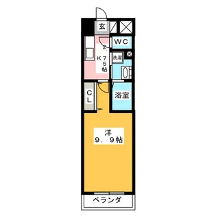 リシュドール鶴舞公園【3階】の間取り