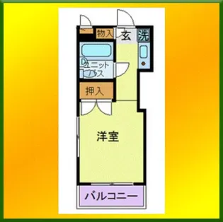 サンパレス花小金井【3階】の間取り