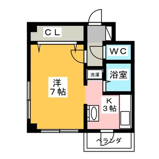 ヤマトマンション松蔭II【3階】の間取り