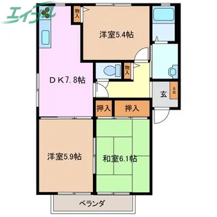 Vogel B【1階】の間取り