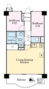 ライオンズマンション川越南古谷第3【2階】の間取り