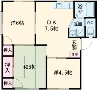 ブウルヴァアル 北館【1階】の間取り