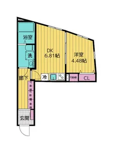 クリオ ラモード神楽坂【2階】の間取り