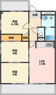 杉山マンション【1階】の間取り