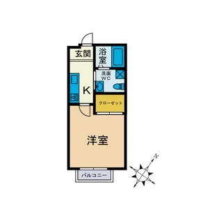 ラディアプレイス【2階】の間取り