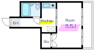 メゾンディエール【2階】の間取り