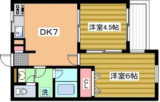 ハイツ・ナカノ古柏【4階】の間取り