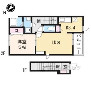 CREVIA【2階】の間取り