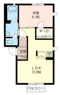 ファミールカーサB【2階】の間取り