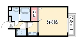 アトランティックコート弐番館【2階】の間取り