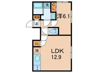 ANQI碑文谷【2階】の間取り