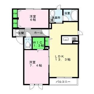 コルニーチェ【1階】の間取り