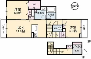 シャーメゾンフラワー【2階】の間取り