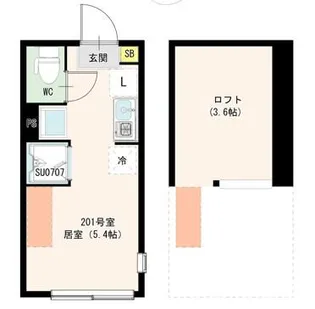 HARUMI上高井戸【2階】の間取り