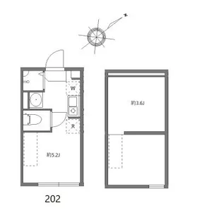 ハーモニーテラス志村【2階】の間取り