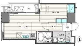 White Tower Hamamatsucho【18階】の間取り