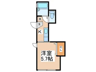 ニューユーフォリア杉山【1階】の間取り